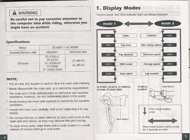 shimano flight deck sc 6501 manual